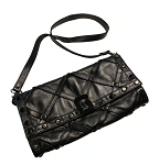 JOHN GALIANO LEATHER BLACK BAG VINTAGE RARE