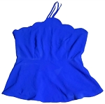 MONTEAU BLUE SUMMER WOMEN FASHION TOP 
