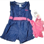 Guess *** Romper For Baby Girl With Pink Belt 