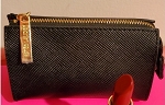 ESTEE LAUDER MINI COSMETIC LEATHER BAG