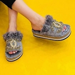 Slippers shoes gray 58ch