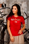 RED VELOUR GIVENCHY WOMEN FASHION TOP 