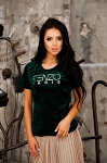 GREEN VELOUR KENZO WOMEN FASHION TOP