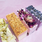  HANDMADE ORGANIC GOAT MILK SOAP: JASMINE/ LAVENDER/ ORANGE/ ROSE 