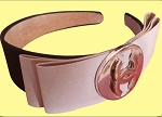 FASHION DESIGNER WOMEN CC BLACK BEIGE HEADBAND 