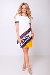DESIGNER FASHION WOMEN SUMMER WHITE DRESS 179